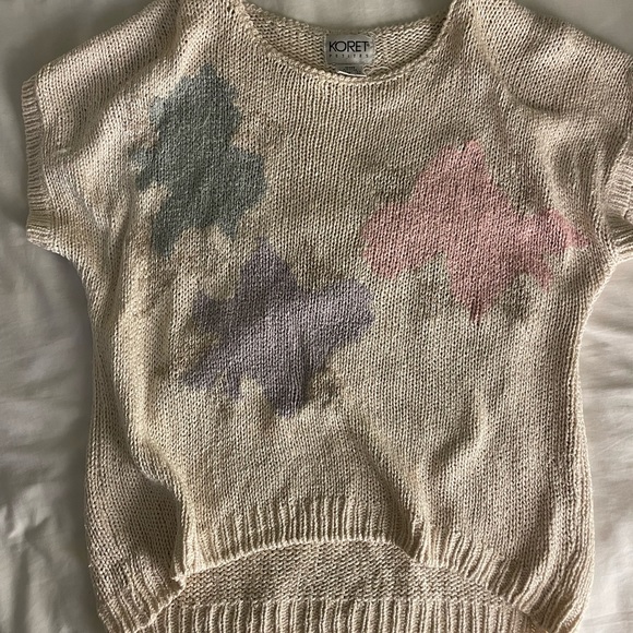 Vintage knit short sleeve top - Picture 3 of 4